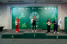 Margareta Kakol na podium